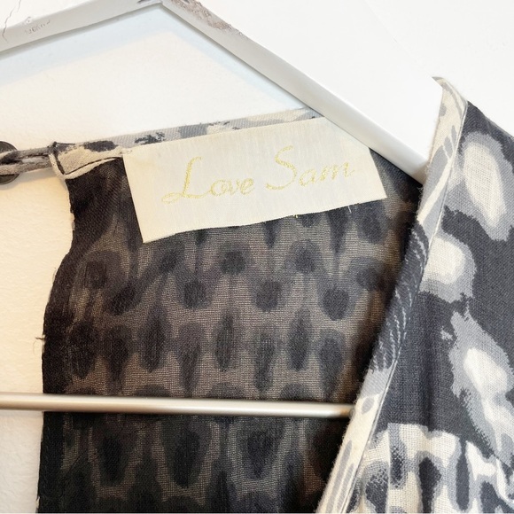 Love Sam Beaded Dress Kiera Boho Embellished Mini Tee Shirt Shift Dress Small - Picture 3 of 11